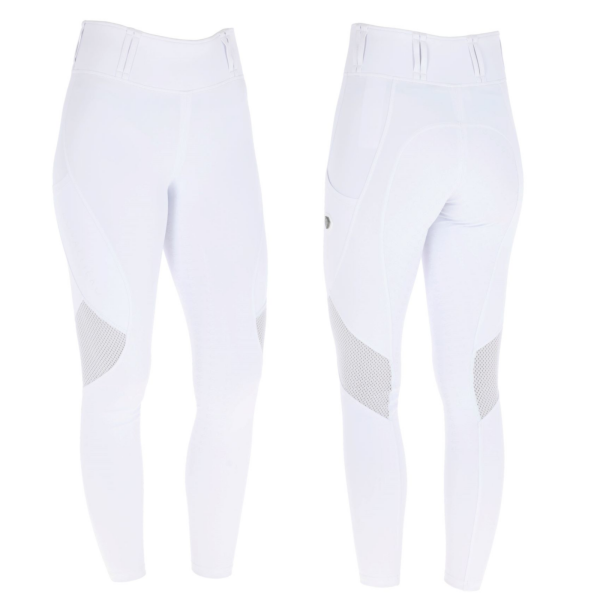 Covalliero Damen Riding Tight Mesh white Turnier Reitleggings Vollgrip FS 2026