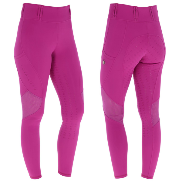 Covalliero Kinder Riding Tight Mesh light berry Reitleggings Vollgrip FS 2026