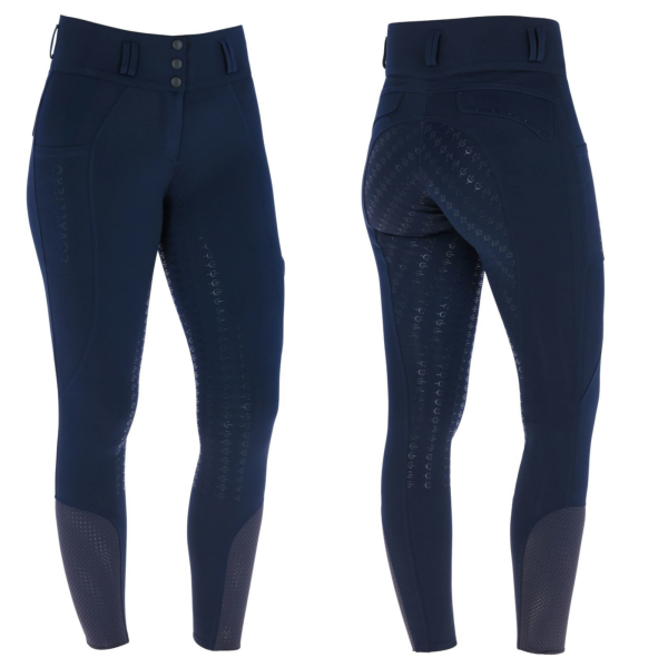 Covalliero Damen Reithose High Waist dark navy Vollgrip FS 2026