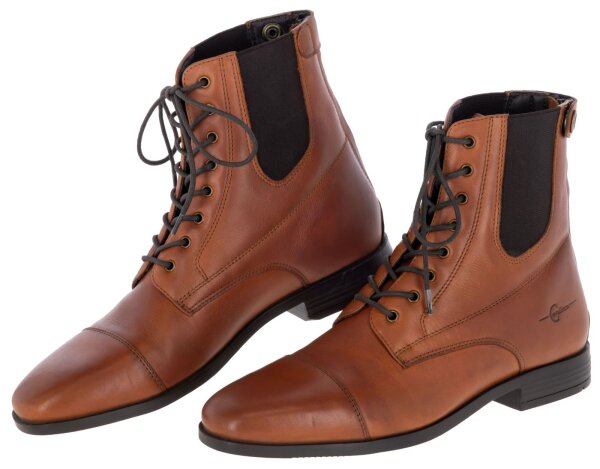 Covalliero Jodhpur Stiefeletten Premium mit Reißverschluss hinten cognac FS 2026