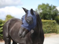 Bucas Buzz-Off Ultra Mask Fliegenmaske mit Ohren navy UV...