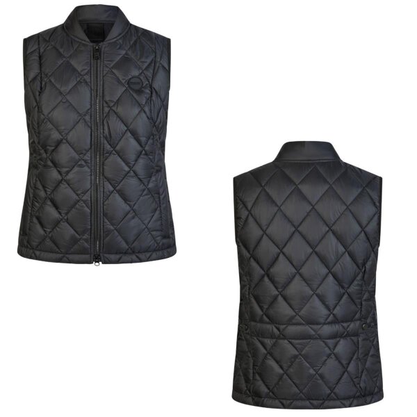 Pikeur Damen Quilted Vest black Weste mit Collegekragen Selection FS 2026