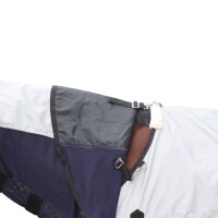 Euroriding Regen- Fliegendecke Kombi silber/navy Sonne reflektierend