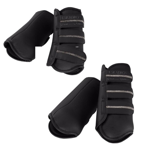 Eskadron Allround Gamaschen Faux Leather black Glitzerstreifen Platinum 2026