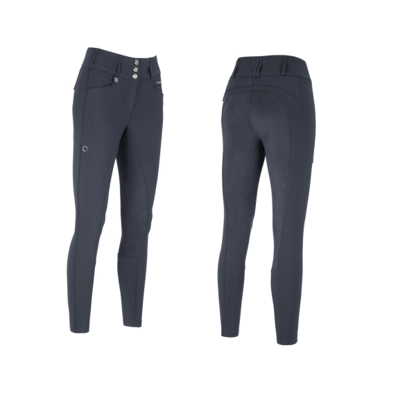 Pikeur Candela Damen Hochbund Reithose Ganzbesatz FlexTec Leather darkshadow