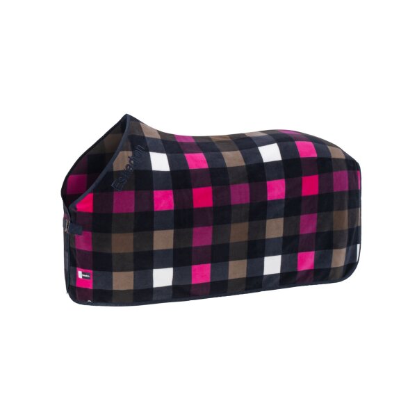 Eskadron Abschwitzdecke Fleece Check navy-white-powdertaupe-lipstick Dynamic 26