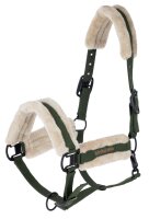 Covalliero Halfter Soft mit Kunstfell forest green HW 2026