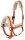 Covalliero Halfter Soft mit Kunstfell orange HW 2026