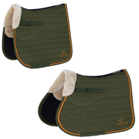 Covalliero Schabracke Soft mit Webpelz forest green HW 2026