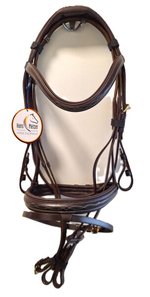 Hans Melzer Horse Equipment Trense Donaueschingen braun englisch kombiniert