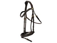 Hans Melzer Horse Equipment Trense Donaueschingen braun englisch kombiniert
