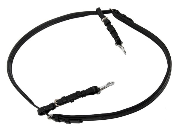 Hans Melzer Horse Equipment Halsriemen für Vorderzeug schwarz/silber  COB/FULL