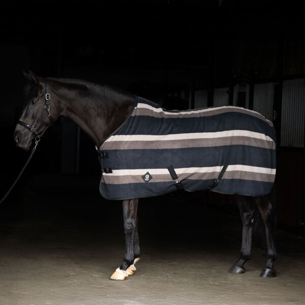 Imperial Fleece Abschwitzdecke IRHStripe Fleecedecke black